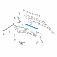 OEM 2007 Jeep Patriot WEATHERSTRIP-Hood To Radiator Diagram - 5067756AD