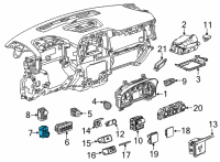 OEM 2021 GMC Sierra 1500 Headlamp Switch Diagram - 84526545