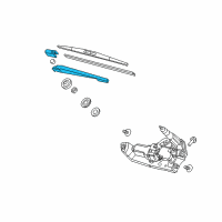 OEM 2015 Acura RDX Arm, Rear Wiper Diagram - 76720-SCV-A01