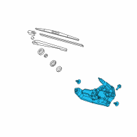 OEM Acura Motor, Rear Windshield Wiper Diagram - 76710-TX4-A01