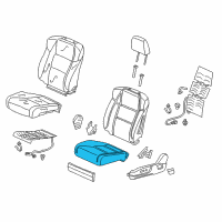 OEM 2016 Acura ILX Pad, Left Front Seat Cushion Diagram - 81537-TX6-A31