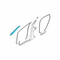 OEM 2005 Nissan Murano Garnish Assy-Front Pillar, RH Diagram - 76911-CA000
