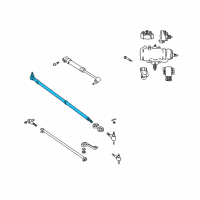 OEM 2006 Jeep Wrangler Tie Rod-Drag Link Diagram - 52087887