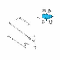 OEM 2000 Jeep Wrangler Gear-Power Steering Diagram - R2089046AC