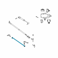 OEM 1998 Jeep Cherokee Tube-Tie Rod Diagram - 52005743AC