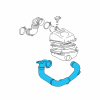 OEM 2003 Toyota Corolla Inlet Tube Diagram - 17751-0D050