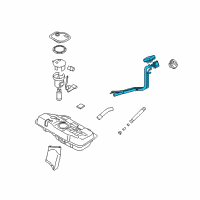 OEM 2009 Kia Rio Neck Assembly-Fuel Filler Diagram - 310401G501
