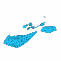 OEM 2013 Hyundai Sonata Lamp Assembly-Rear Combination Outside, RH Diagram - 92402-3Q100
