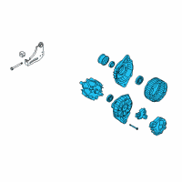 OEM Kia Soul Generator Assembly Diagram - 373002B101
