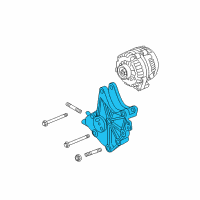 OEM 2007 Chevrolet Silverado 2500 HD Bracket-Generator Diagram - 98023014