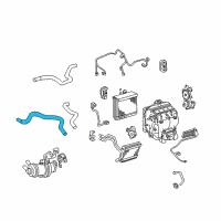 OEM 2010 Toyota Camry Water Inlet Hose Diagram - 87245-33560