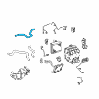 OEM 2010 Toyota Camry Outlet Hose Diagram - 87245-06660