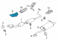 OEM Nissan Kicks Heat Insulator-Front Floor Diagram - 74751-5RB0A