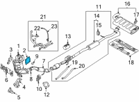 OEM Hyundai Tucson Gasket-Catalyst Case Diagram - 28282-2M300
