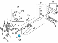 OEM Kia Carnival Gasket-Exhaust Pipe Diagram - 287512S000