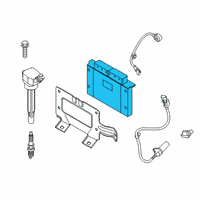 OEM 2021 Kia Rio Electronic Control U Diagram - 391002M044