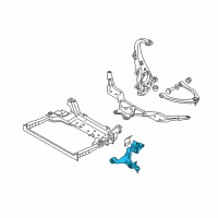 OEM 2010 Infiniti M45 Transverse Link Complete, Left Lower Diagram - 54501-EJ72A