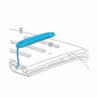 OEM Chevrolet S10 Blazer Lamp, High Mount Stop Diagram - 15030038