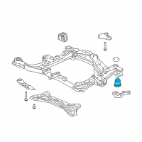 OEM 2004 Acura MDX Insulator A, Sub-Frame Mounting (Lower) Diagram - 50230-S3V-A01