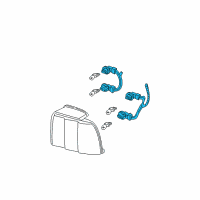 OEM 1999 Ford Mustang Socket & Wire Diagram - XR3Z-13410-AA