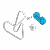 OEM 2011 Buick Regal Serpentine Tensioner Diagram - 12605175