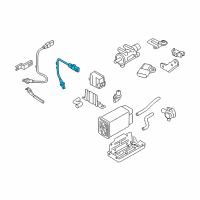 OEM Kia Borrego Rear Oxygen Sensor Assembly Diagram - 392103C860