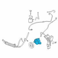 OEM 2017 Chevrolet Express 2500 Power Steering Pump Diagram - 84208307