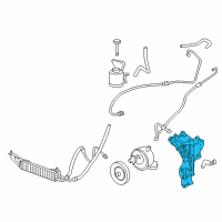 OEM 2007 Chevrolet Trailblazer Bracket Asm-Generator & P/S Pump Diagram - 12567922