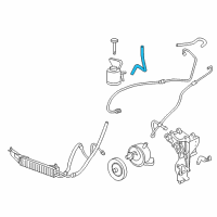 OEM Chevrolet Express 1500 Power Steering Return Hose Diagram - 15788686