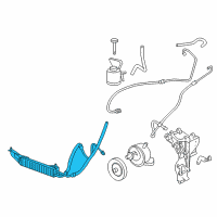 OEM 2011 Chevrolet Express 3500 Power Steering Cooler Tube Diagram - 84914237