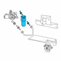 OEM 2016 GMC Sierra 2500 HD Filter Asm-Cng Fuel Diagram - 22990975