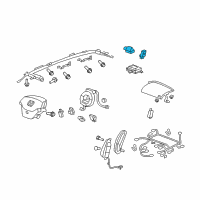 OEM 2009 Honda CR-V Sensor Assy., FR. Crash Diagram - 77930-SWA-A11