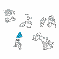 OEM 2021 Lexus ES350 Bracket, Engine MOUN Diagram - 12311-31210