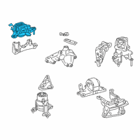 OEM 2020 Lexus ES350 INSULATOR Sub-Assembly Diagram - 12305-0P030