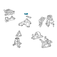 OEM 2021 Lexus ES350 Stay, Engine MOUNTIN Diagram - 12327-31050