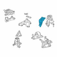 OEM Lexus ES350 Bracket Sub-Assembly, En Diagram - 12303-31010