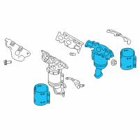 OEM 2014 Ford Fusion Manifold With Converter Diagram - DG9Z-5G232-E