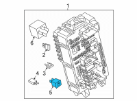 OEM 2022 Cadillac Escalade ESV Circuit Breaker Diagram - 84215440
