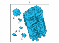 OEM Chevrolet Tahoe Fuse & Relay Box Diagram - 84929381