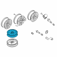 OEM 2021 Lincoln Nautilus Wheel, Spare Diagram - FA1Z-1007-E