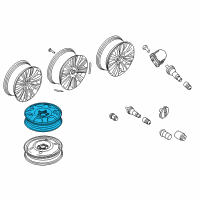 OEM 2019 Lincoln Nautilus Wheel, Spare Diagram - FA1Z-1007-E