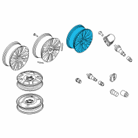 OEM 2016 Lincoln MKX Wheel, Alloy Diagram - FA1Z-1007-C