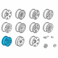 OEM 2018 Chevrolet Colorado Wheel, Alloy Diagram - 84105762