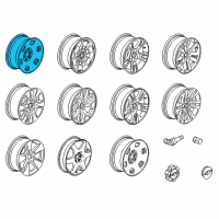 OEM 2015 GMC Canyon Wheel, Steel Diagram - 23191830