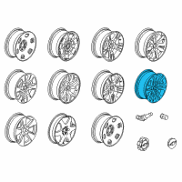 OEM 2022 Chevrolet Colorado Wheel, Alloy Diagram - 23243988