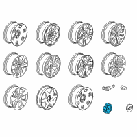 OEM GMC Hub Cap Diagram - 94775685