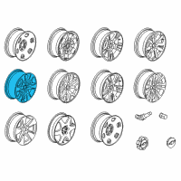 OEM 2016 Chevrolet Colorado Wheel, Alloy Diagram - 94775677