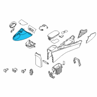 OEM Kia Soul Cover-Console Upper Diagram - 84651B2110AHV