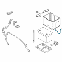 OEM 2011 Infiniti M37 Cable Assy-Battery Earth Diagram - 24080-1MA0A