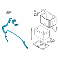 OEM 2011 Infiniti M56 Cable Assembly-Battery To STARTOR Motor Diagram - 24105-1MC0A